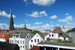 Blick aus dem Elisabeth-Anna-Palais auf die Oldenburger Innenstadt. Foto: Hans-Jürgen Zietz.