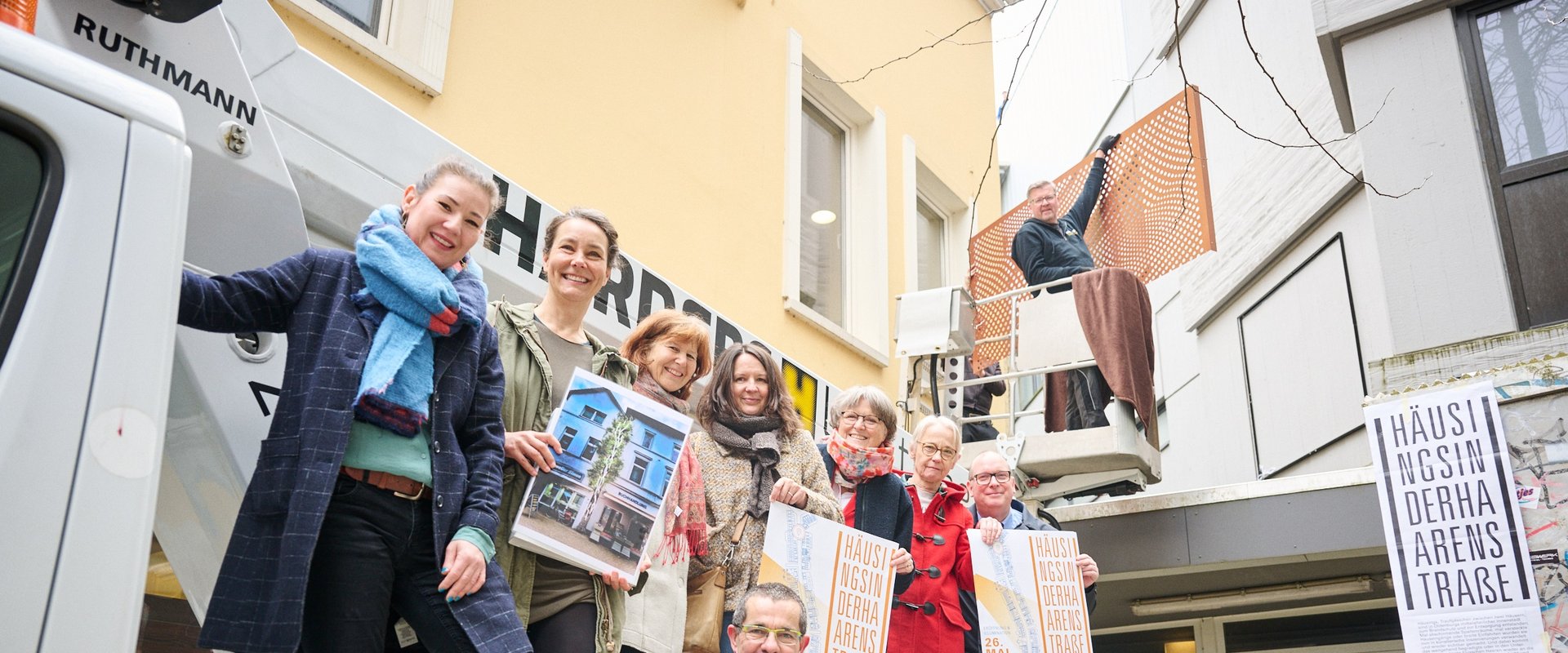 Beteiligte beim Projekt Häusings in der Haarenstraße. Foto: Foto- und Bilderwerk