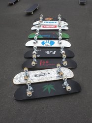 Die fertigen Skateboards. Foto: Stadt Oldenburg
