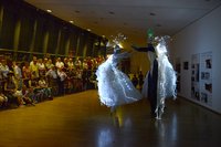 Akrobatengruppe Gagé bei der Nacht der Museen 2016. Foto: Andrey Gradetchliev