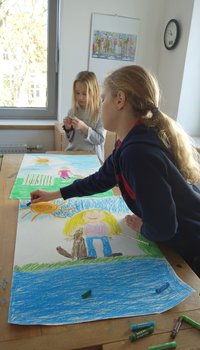 Kunstunterricht in der Schule, Foto: Artothek Kunstunterricht in der Schule