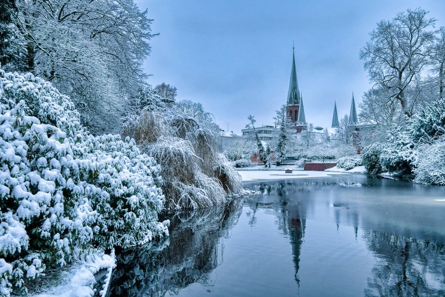Winter im Oldenburger Schlossgarten. Foto: Hans-Jürgen Zietz 