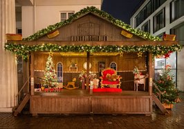 Die Bühne auf dem Lamberti-Markt 2024. Foto: Sascha Stüber