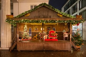 Die Bühne auf dem Lamberti-Markt 2024. Foto: Sascha Stüber