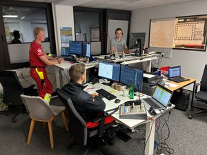 Führungsstelle des Sanitätsdienstes. Foto: Stadt Oldenburg