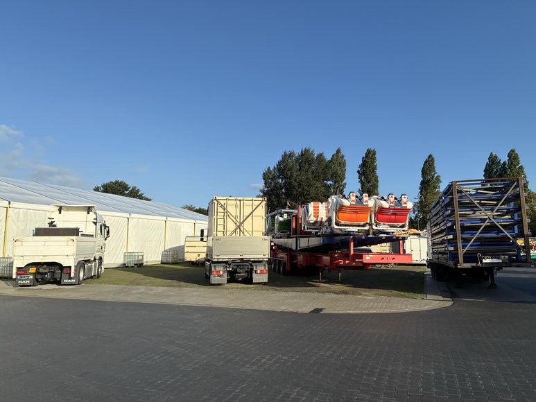 Der „Commander“ beim Aufbau am 24. September 2026. Foto: Stadt Oldenburg