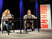 Rasha Khayat (links) und Carolin Lewedag. Foto: Literaturhaus Oldenburg