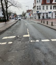 Blick auf die Hauptstraße. Foto: Stadt Oldenburg