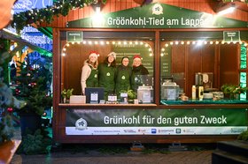 Blick auf die Gröönkohl-Tied-Bude. Foto: OTM/Henricus Lüschen