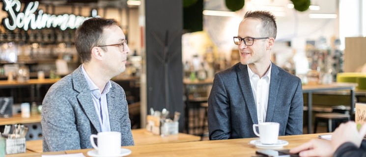 Mit der Europawahl werden die Weichen gestellt für die politische, wirtschaftliche und soziale Entwicklung. Welche Bedeutung hat das für Unternehmen in Oldenburg? Es diskutieren Björn Schaeper und Jan-Eicke Meyer. Foto: Bonnie Bartusch