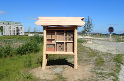 Insektenhotel auf dem Fliegerhorst. Foto: Stadt Oldenburg Insektenhotel auf dem Fliegerhorst. Foto: Stadt Oldenburg