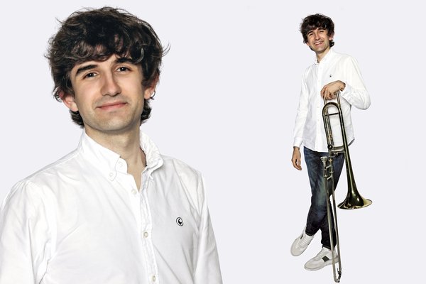 Mann mit Posaune Alberto Belzunegui. Foto: Facelounge Mann mit Posaune Alberto Belzunegui. Foto: Facelounge