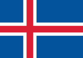 Nationalflagge Islands. Foto: Árni Dagur, and Magasjukur2; Gemeinfrei