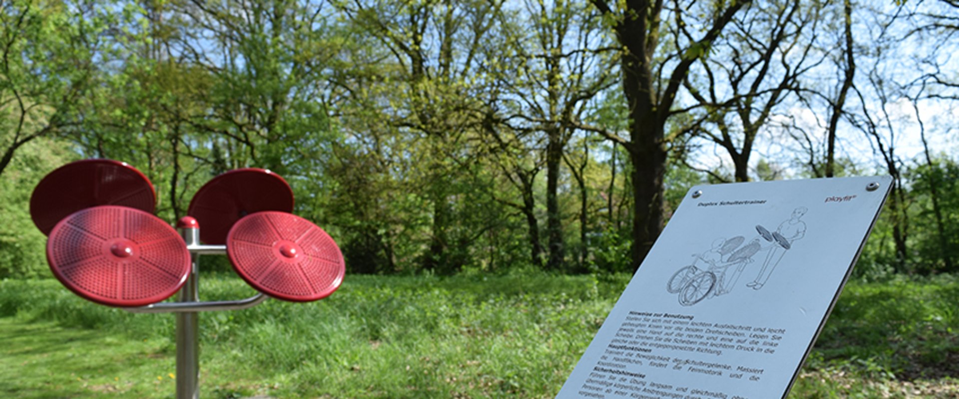 Fitnessgeräte am Swarte-Moor-See. Foto: Stadt Oldenburg