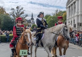 Graf Anton Günther und Knappen beim Kramermarktsumzug 2025. Foto: Sascha Stüber