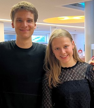 Jakob Freist und Hannah Siegler beim Bundeswettbewerb Jugend musiziert 2024 in Lübeck. Foto: Dagmar Freist Jakob Freist und Hannah Siegler beim Bundeswettbewerb Jugend musiziert 2024 in Lübeck. Foto: Dagmar Freist