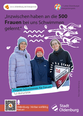 Postkarte zum Projekt: „Schwimmen für Frauen“ Foto: Stadt Oldenburg
