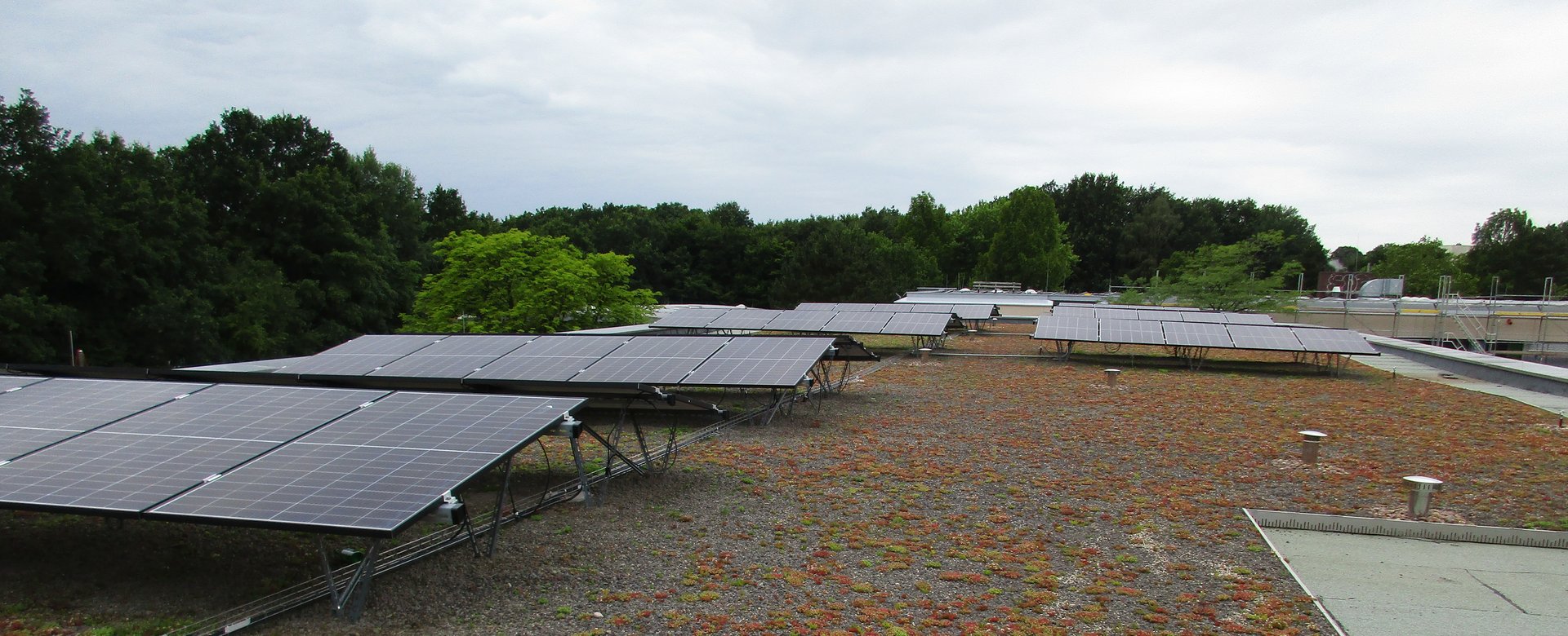 Solaranlage auf dem Dach eines städtischen Gebäudes. Foto: Stadt Oldenburg