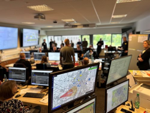 Blick in den Stabsraum. Foto: Stadt Oldenburg Foto: Stadt Oldenburg
