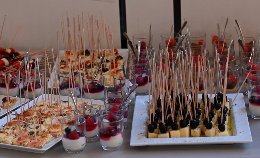 Fingerfood für die Gäste des Wirtschaftstags. Foto: Jörg Hemmen