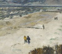 Max Beckmann, Leute nach der Arbeit am Meer, 1909, Landesmuseum Kunst & Kultur Oldenburg. Foto: Sven Adelaide