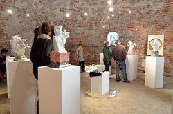 Keramikausstellung von Hannes Uhlenhaut im Pulverturm, 2013. Foto: Hannes Uhlenhaut