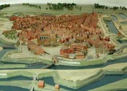 Stadtmodell um 1750. Quelle: Stadtmuseum