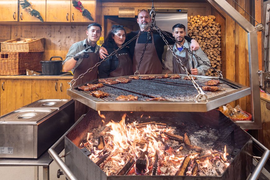 Sascha Stüber Das Grill Haus von Manuela Meyer auf dem Lamberti-Markt 2025. Foto: Sascha Stüber
