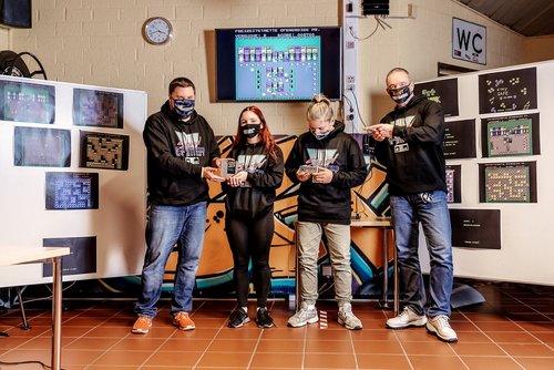 Level für Level: In den vergangenen Wochen wurde in der Freizeitstätte Ofenerdiek an dem Spiel „Stay Safe“ gewerkelt. Nun ist das Spiel endlich fertig. Foto: Izabela Mittwollen