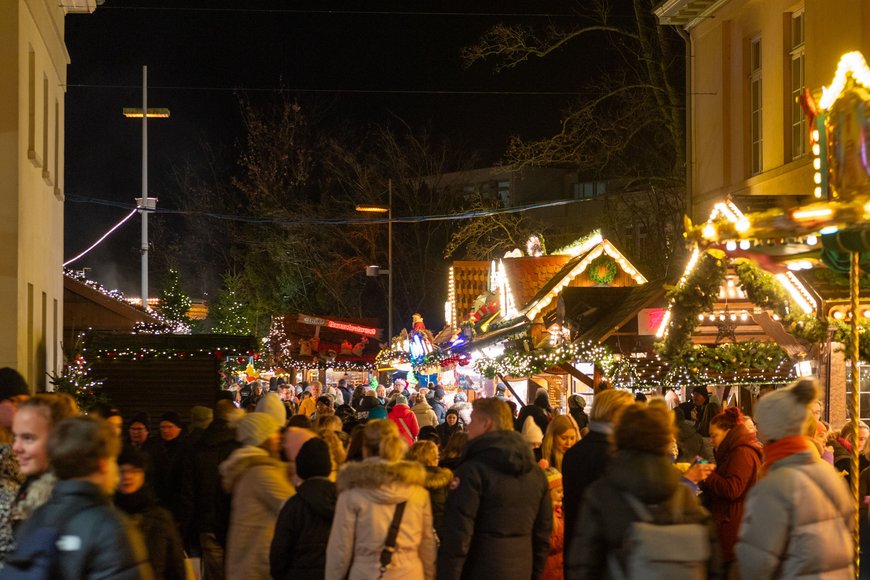 Blick über den Lamberti-Markt 2023 in Richtung Schloßplatz. Foto: Sascha Stüber