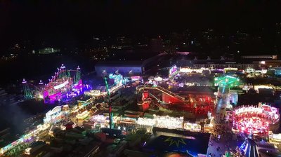 Blick aus dem Riesenrad über den Kramermarkt 2018. Foto: Stadt Oldenburg