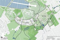 Masterplan Fliegerhorst mit Bebauungsplänen. Quelle: Machleidt/LGLN/Stadt Oldenburg