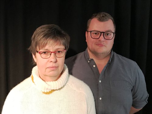Adriane Meinhardt und Sebastian Hahn im Wilhelm13. Foto: Literaturbüro Oldenburg