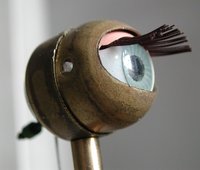Sculpture by Paul Granjon: My little eye, 2002. Picture: Granjon