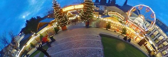 Der Lamberti-Markt 2021 als Planet. Foto: Sascha Stüber