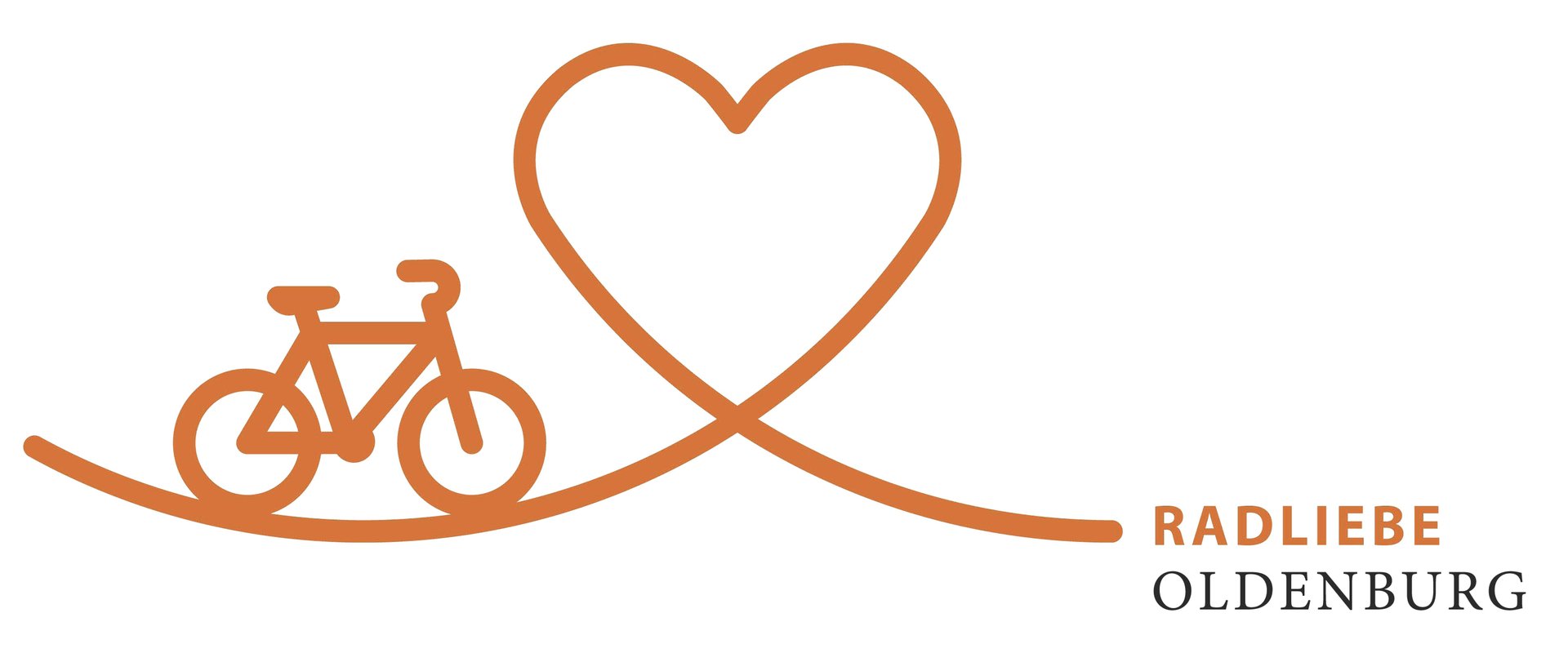 Ein Herz und ein Fahrad als Logo von RADLIEBE OLDENBURG. Foto: Stadt Oldenburg
