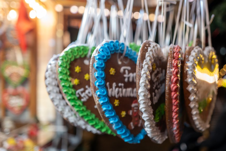 Lebkuchenherzen auf dem Lamberti-Markt 2025. Foto: Sascha Stüber