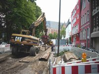 Staulinie. Foto: Rolf Scharfenberg