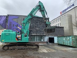 Bagger vor der Neuen Galerie des Stadtmuseums. Foto: Stadtmuseum Oldenburg