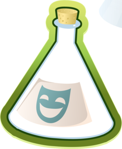 Glasbehälter mit Lachgas. Grafik: OpenClipart-Vectors/Pixabay