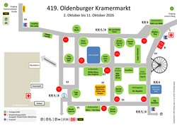 Der Kramermarktsplan 2026. Copyright: Stadt Oldenburg Der Kramermarktsplan 2026. Copyright: Stadt Oldenburg