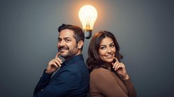 Eine Gründerin und ein Gründer haben eine Idee. Foto: Stadt Oldenburg (generiert mit Canva AI)