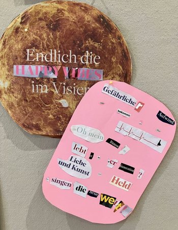 Textcollage. Foto: Literaturhaus Oldenburg
