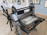 Frielinghauspresse, die in der Museumsnacht benutzt werden darf. Foto: Horst-Janssen-Museum