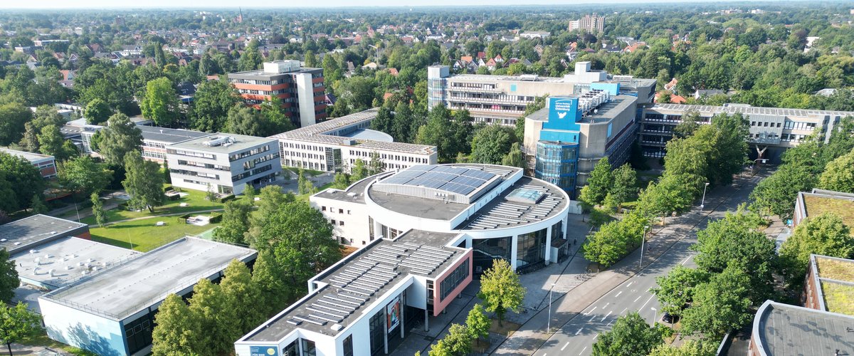 Luftaufnahme Campus Haarentor der Universität Oldenburg. Foto: Universität Oldenburg/Wilke Trei