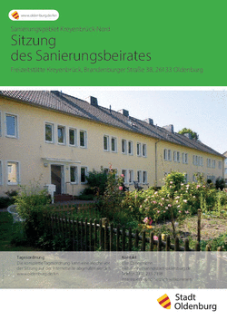 Plakat zum Sanierungsbeirat Kreyenbrück-Nord. Quelle: Stadt Oldenburg