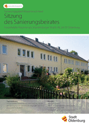 Plakat zum Sanierungsbeirat Kreyenbrück-Nord. Foto: Stadt Oldenburg