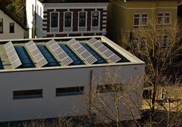 Solaranlage auf einem Oldenburger Schulgebäude. Foto: Stadt Oldenburg