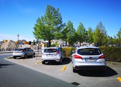 Carsharing Station eines Anbieters beim ZOB, Willy-Brandt-Platz. Foto: Stadt Oldenburg