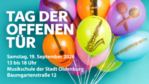 Plakat Tag der offenen Tür. Foto: Stadt Oldenburg